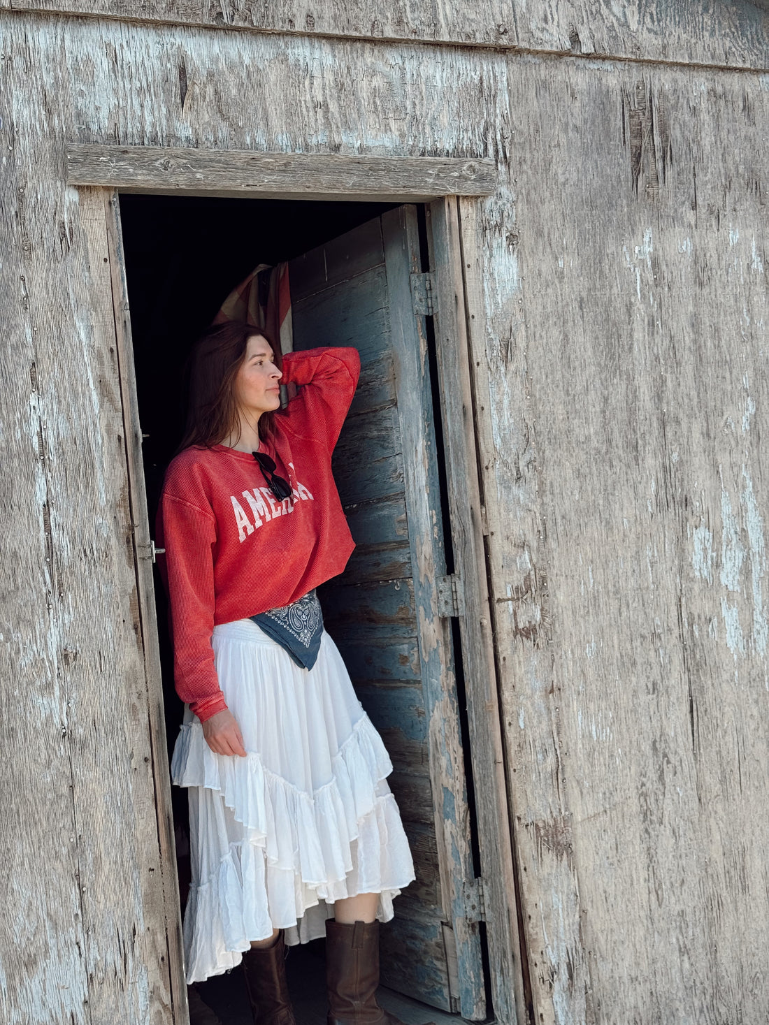 AMERICA Thermal Vintage Pullover