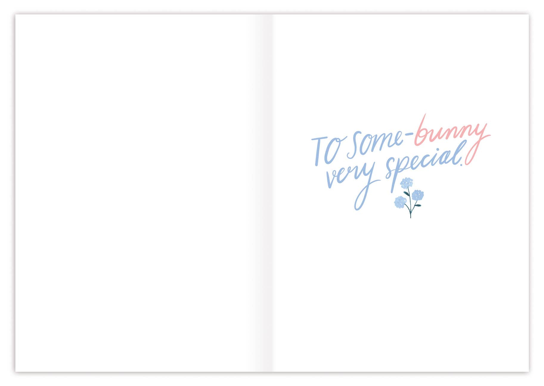 Bunny Blooms Easter Card