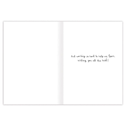 Thank You Teacher Card