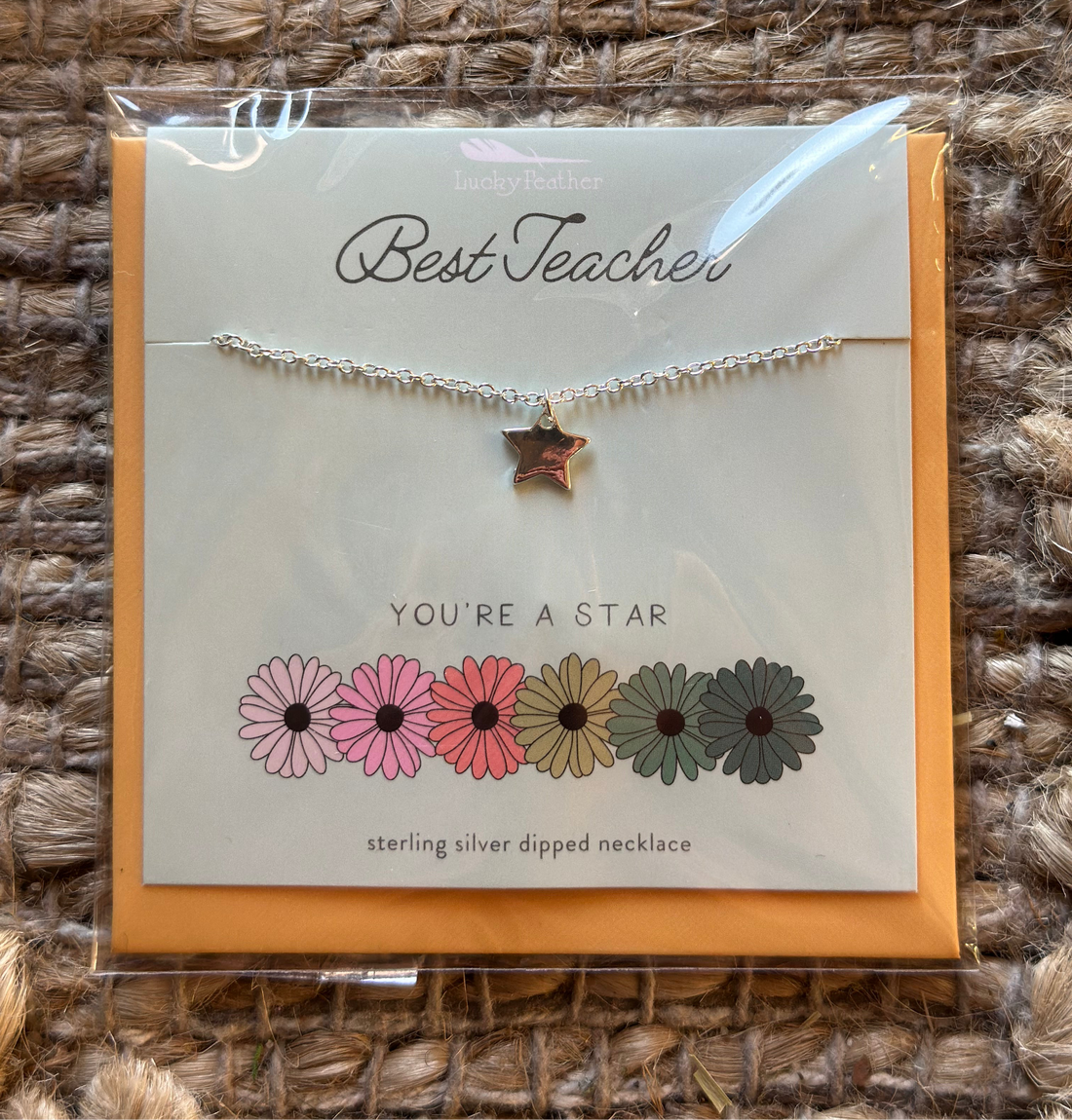 Best Teacher Star Necklace