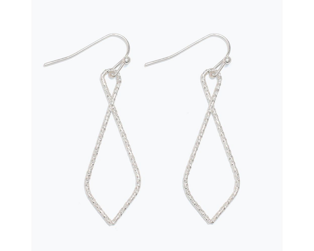 Silver Twist Earrings