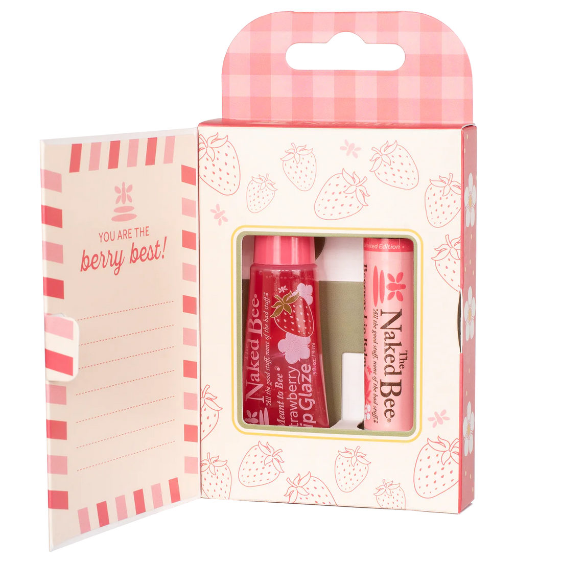 Strawberry Lip Care Duo The Naked Bee