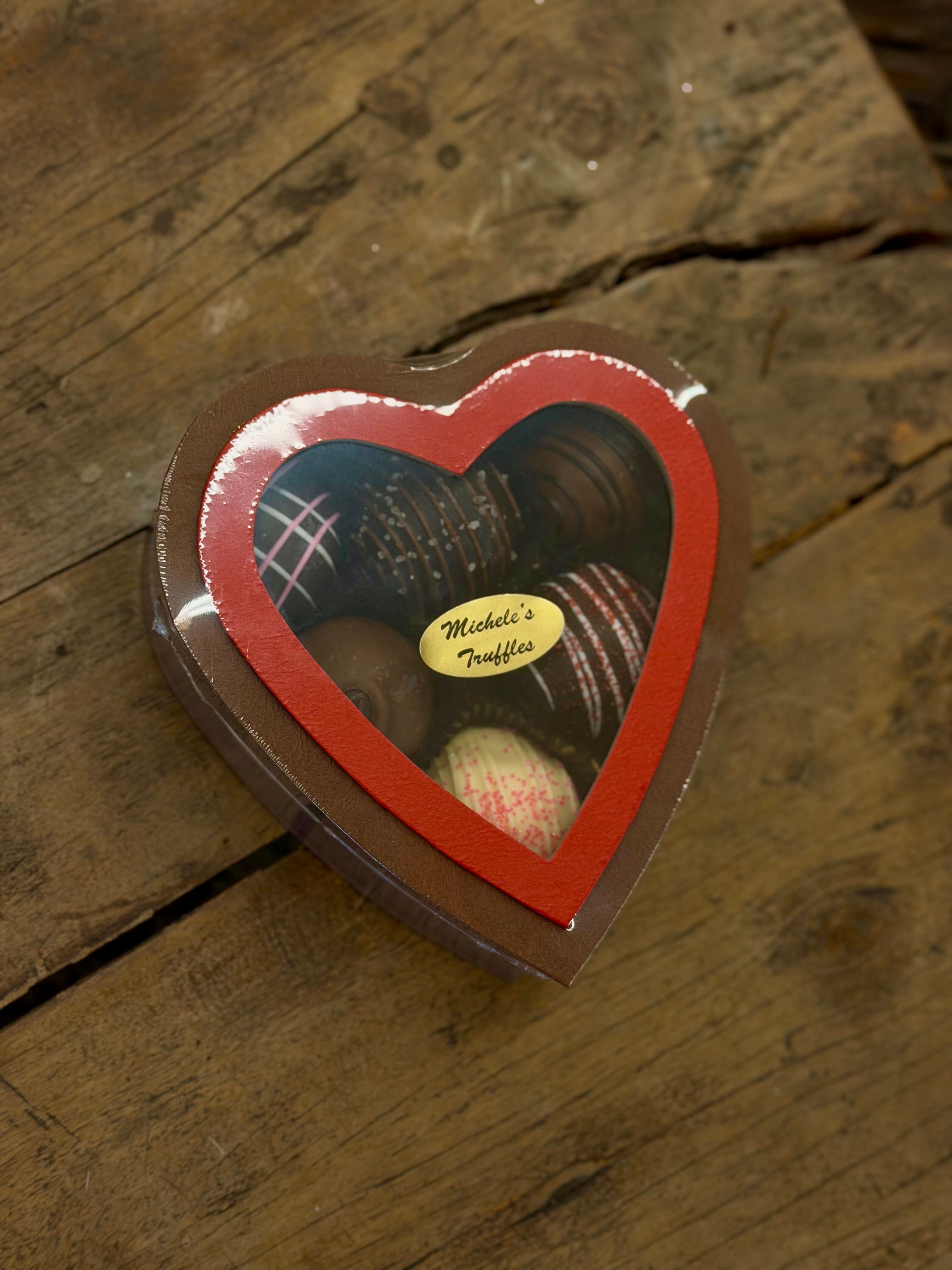 6pc Heart Truffle Box