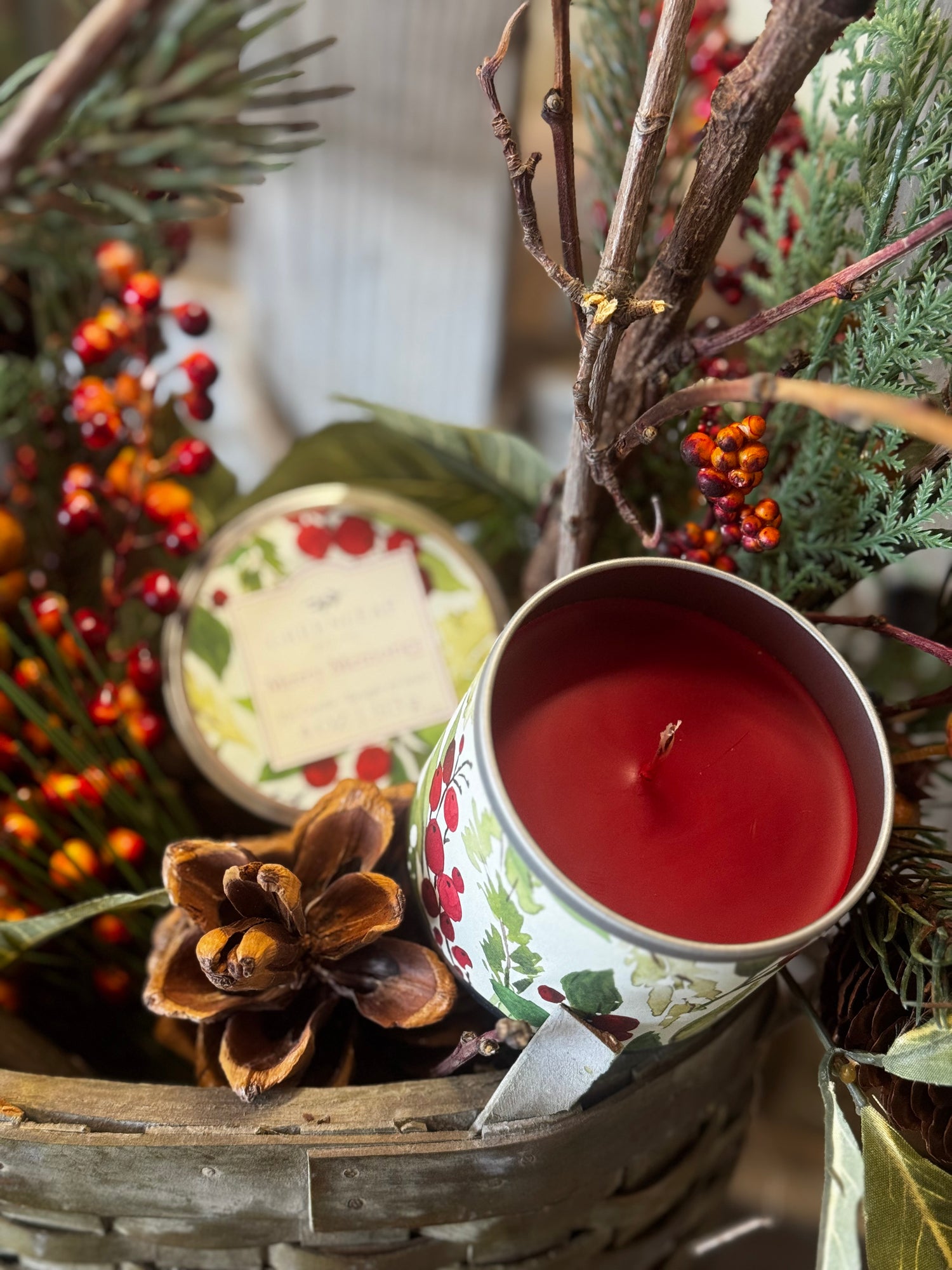 Greenleaf Tin Candle