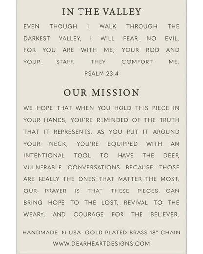 In The Valley | Christian Necklace