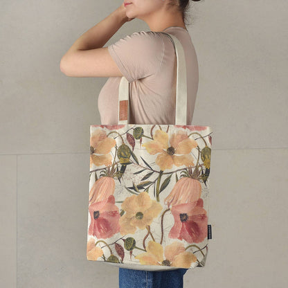 Floral Canvas Tote Bag