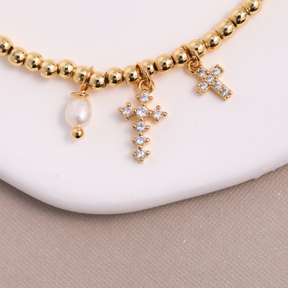 Divine Grace Charm Stretch Bracelet