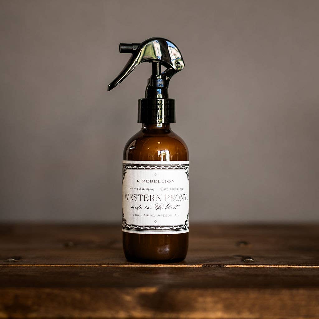 Western Peony Room + Linen Spray 4 oz.