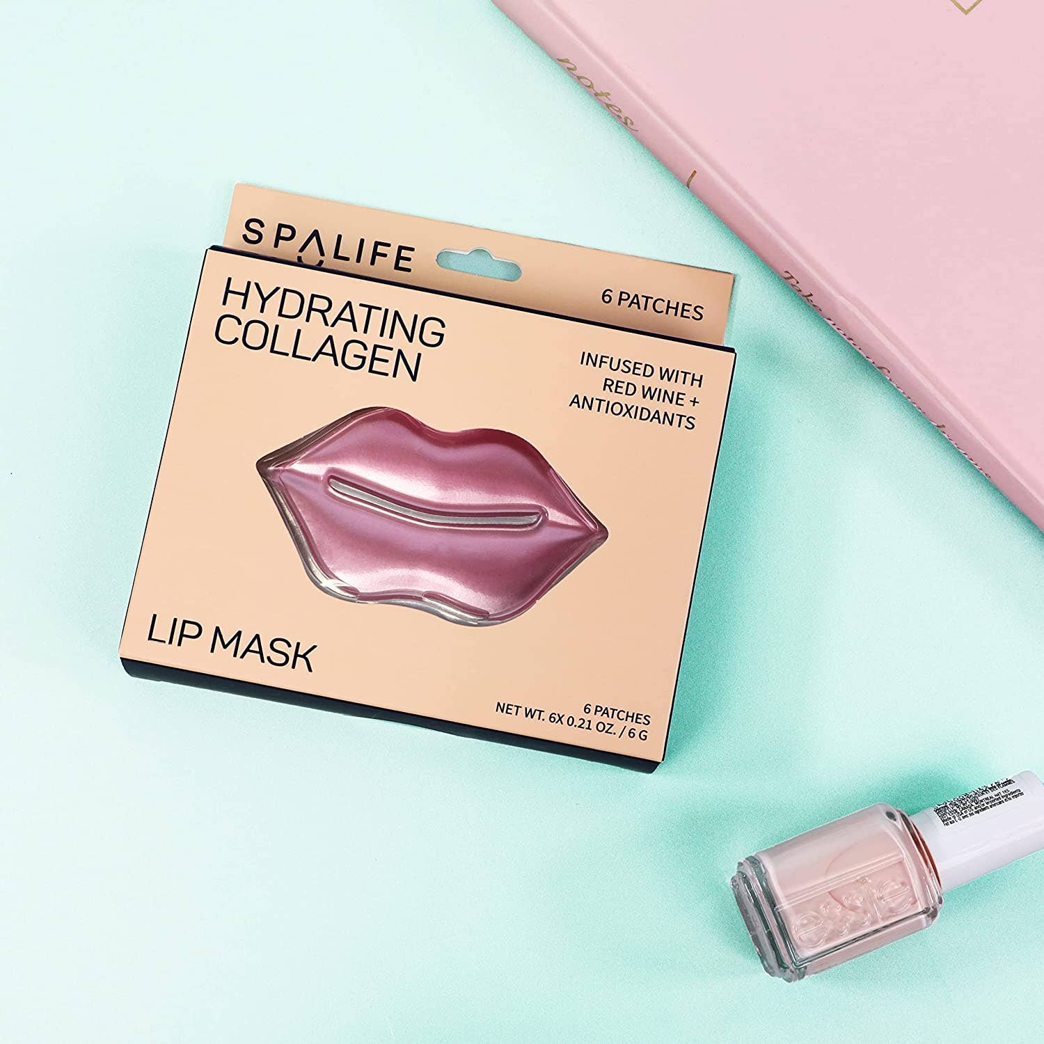 Hydrating Collagen &amp; Red Wine Hydrogel Lip Masks | 8 Pack