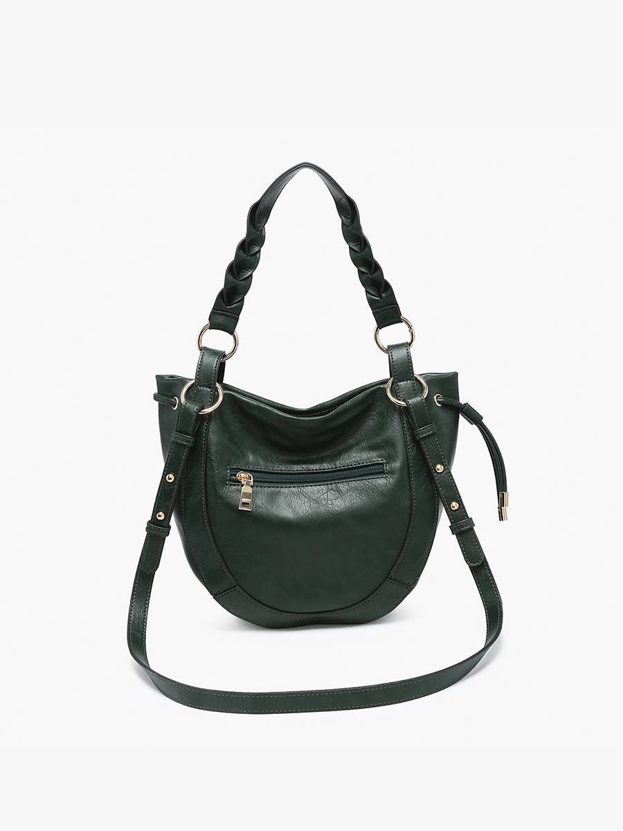 Rowan Paneled Hobo w/ Twisted Handle &amp; Long Strap