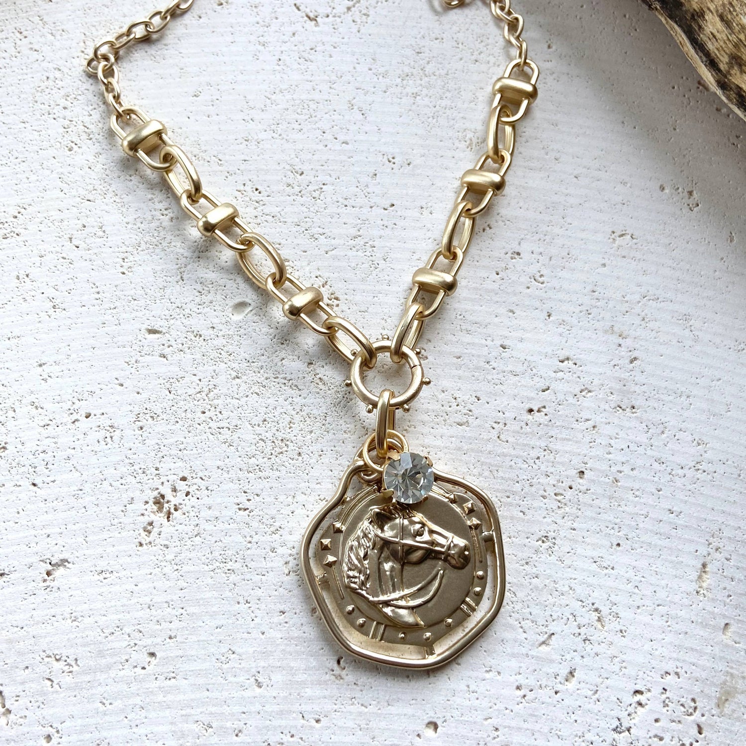 Horse necklace equestrian ranch derby western