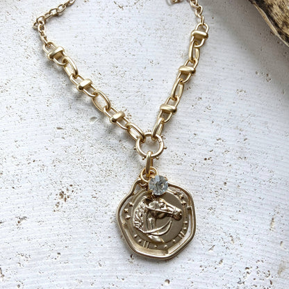Horse necklace equestrian ranch derby western