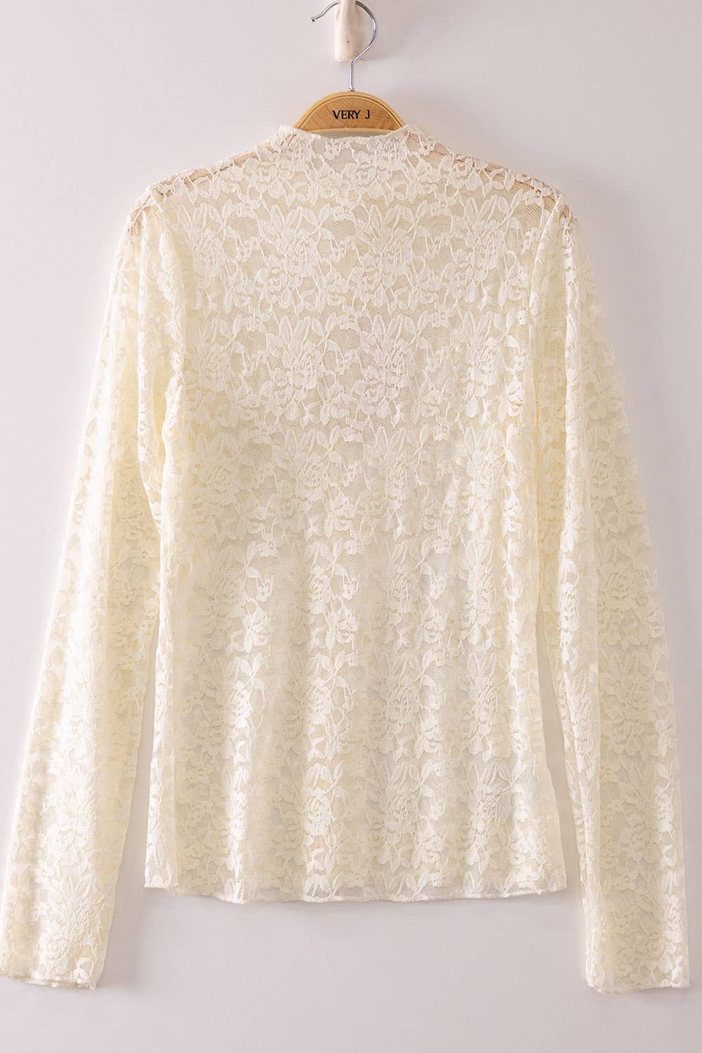 Meadow High Neck Mesh Lace Top