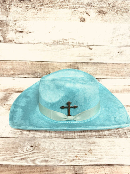 Vintage Cross Rustic Metal Hat Pin Hat Bar Gift USA MADE