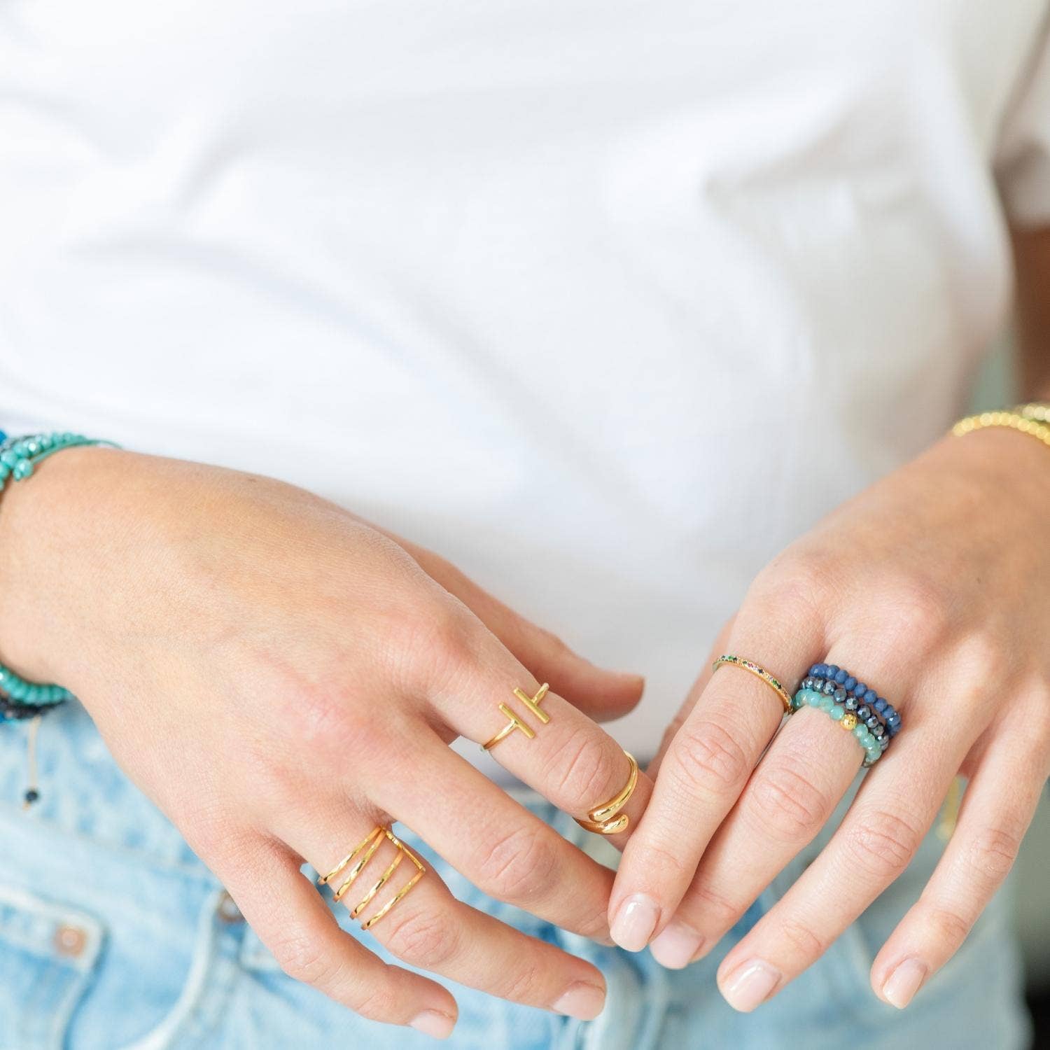 Stretch Crystal Ring - Assorted