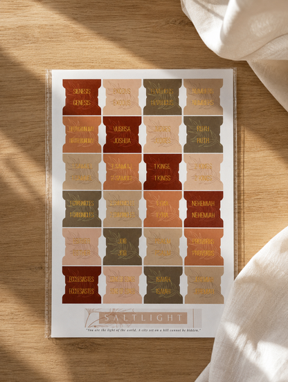 Bible Tabs — Earth Tone + Gold Foil