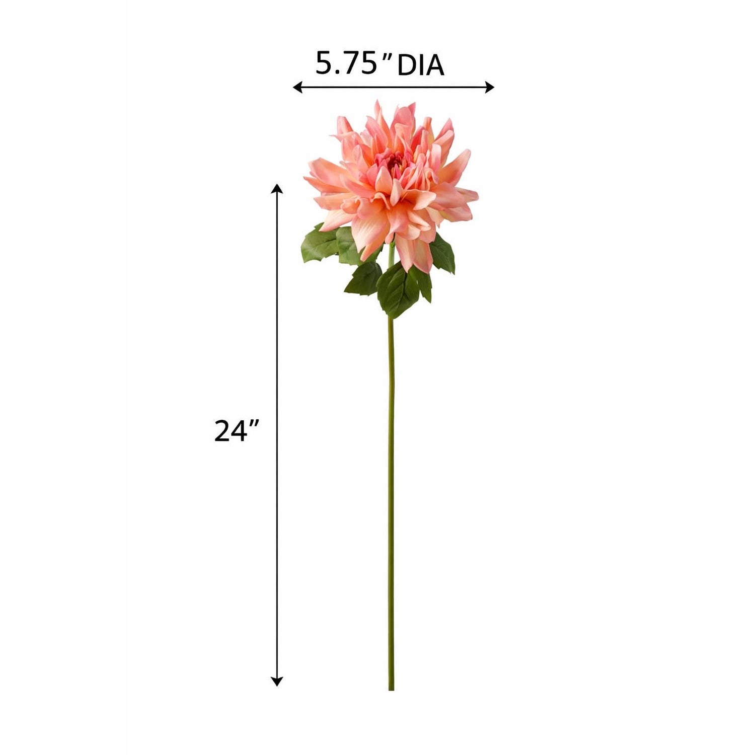24" Large Bloom Real Touch Moisturized Coating Dahlia