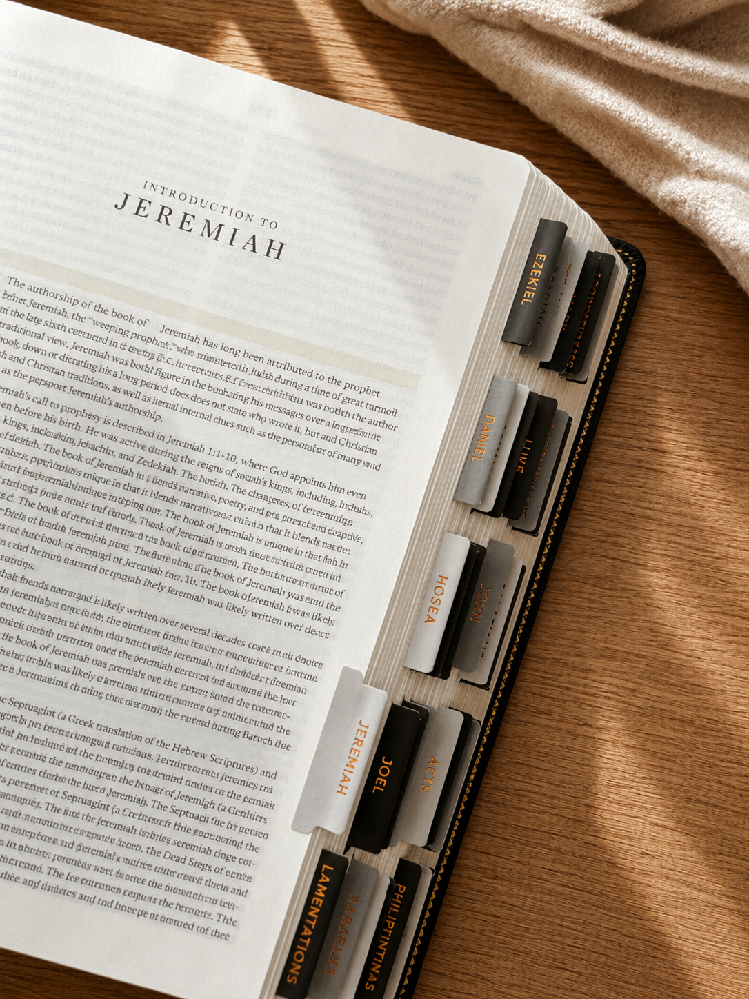 Bible Tabs — Black + Copper Foil