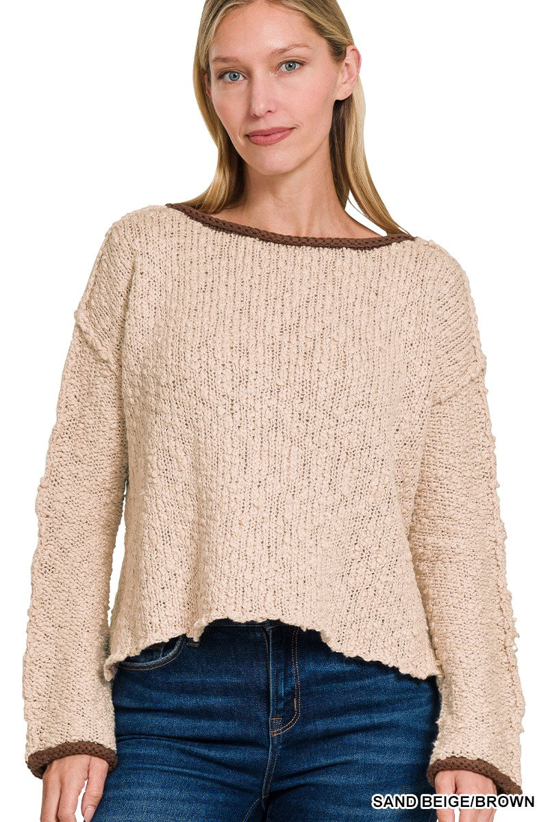 Millie Contrast Trim Sweater