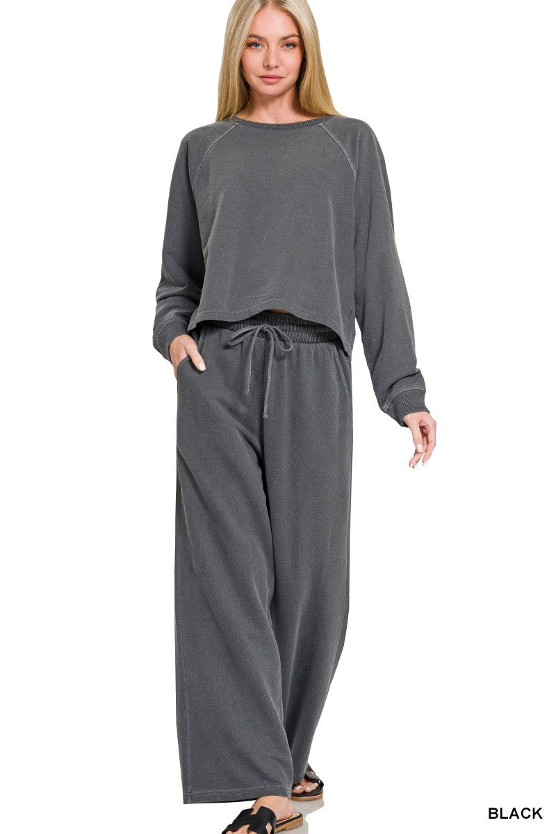 Josie Washed F/Terry Lounge Set