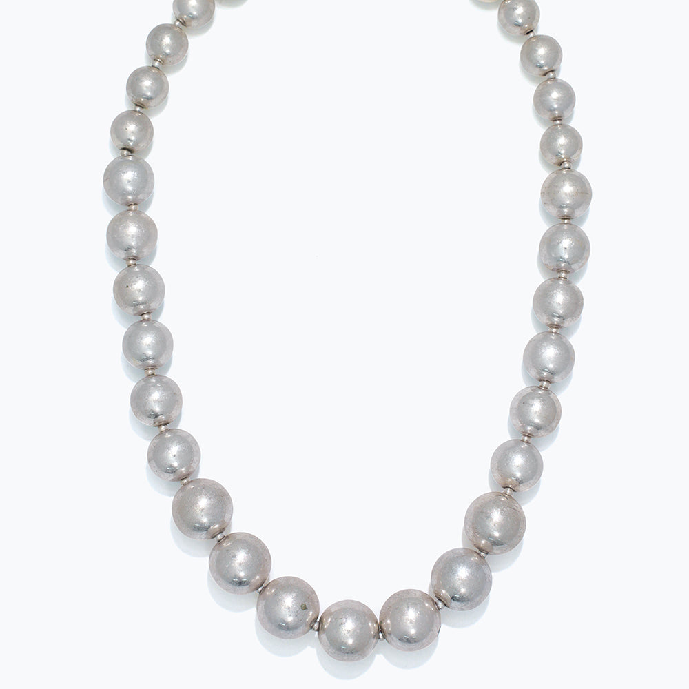 Burnished Silver Necklace