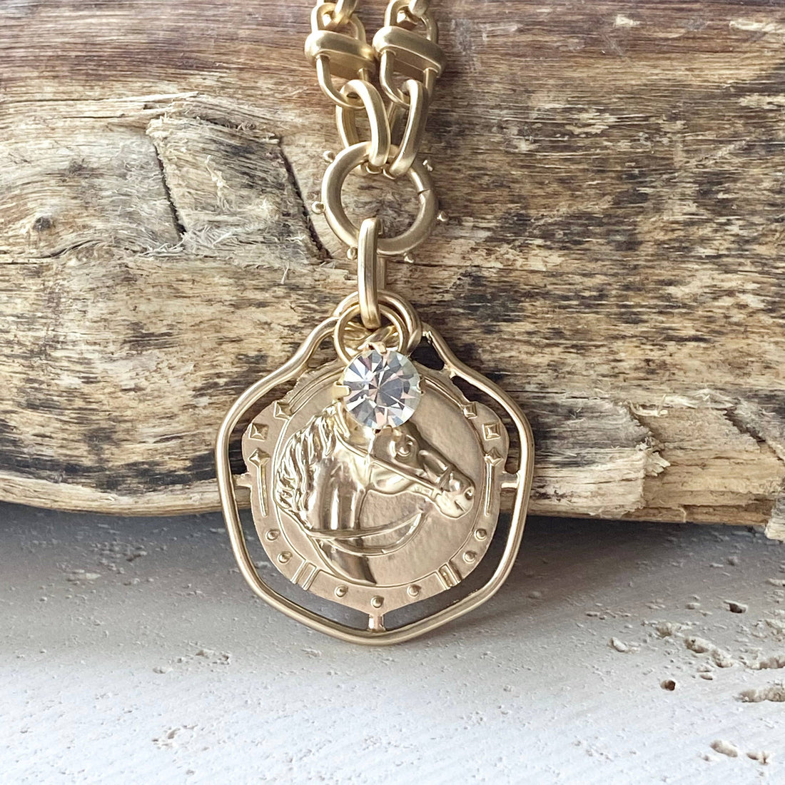 Horse necklace equestrian ranch derby western