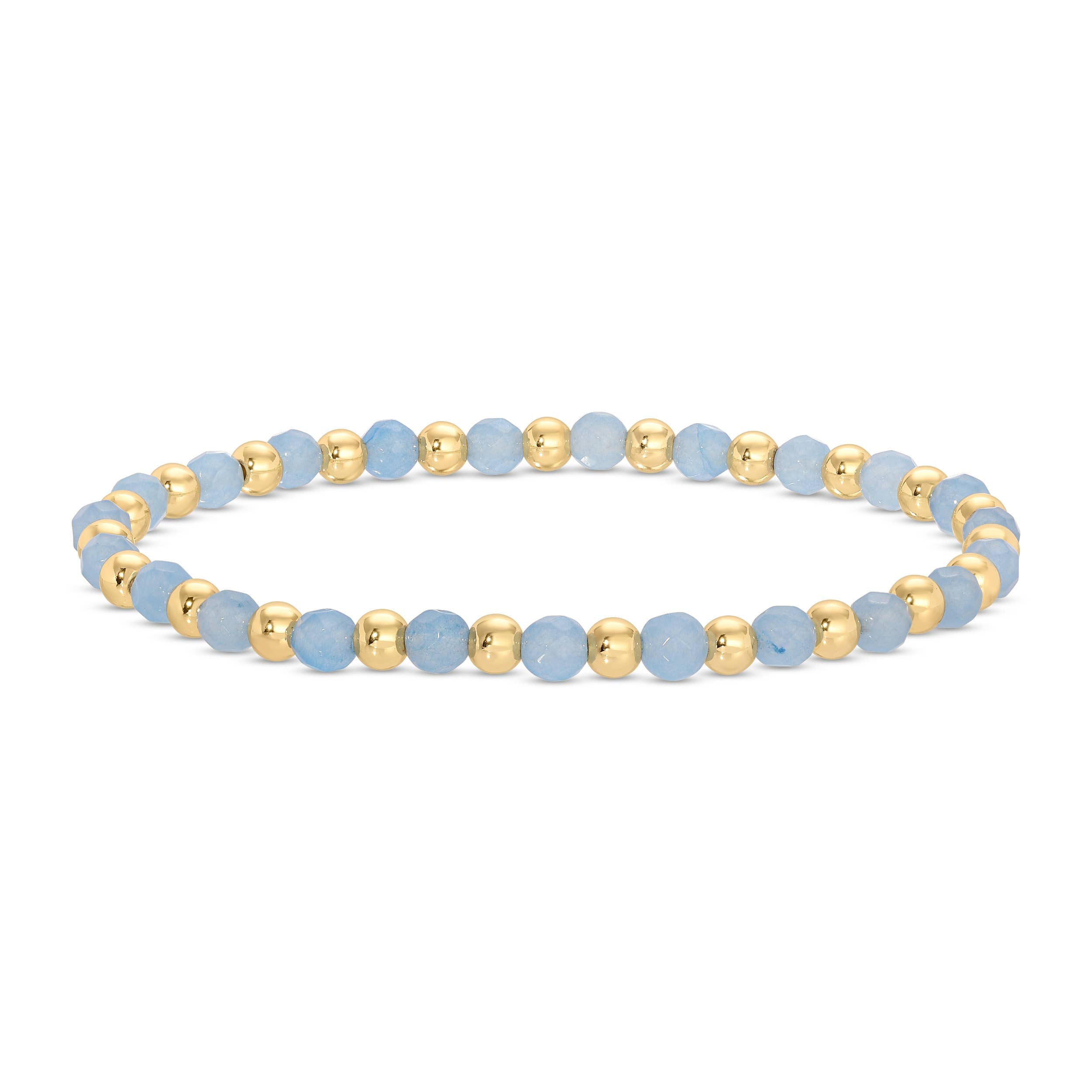 Stretch Stone &amp; Bead Bracelet