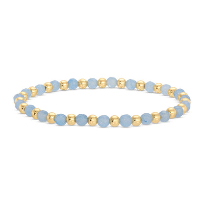 Stretch Stone &amp; Bead Bracelet