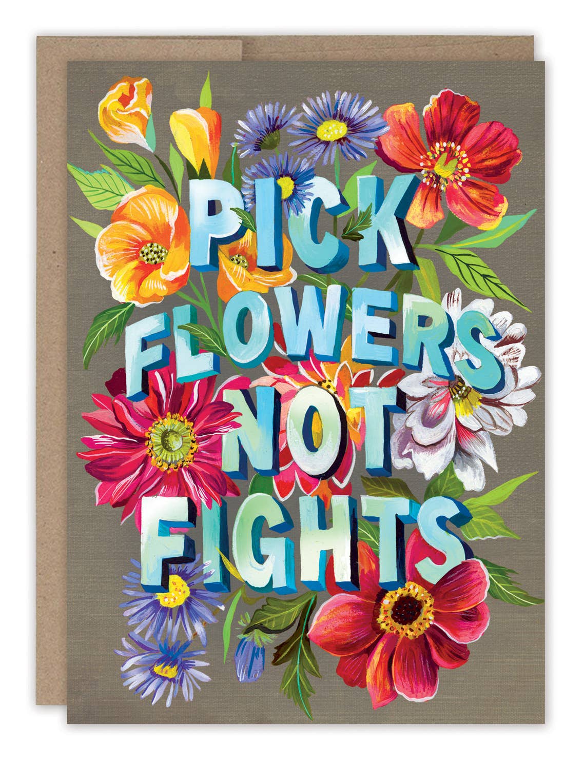 Pick Flowers Sorry Card