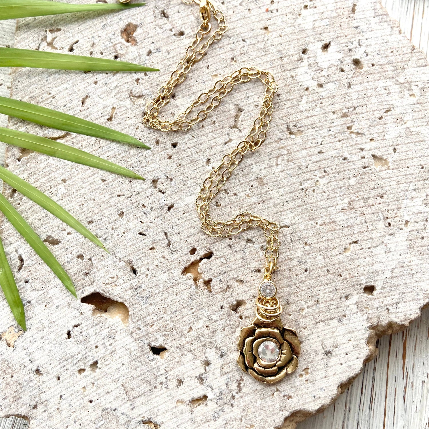 Flower Swarovski Necklace