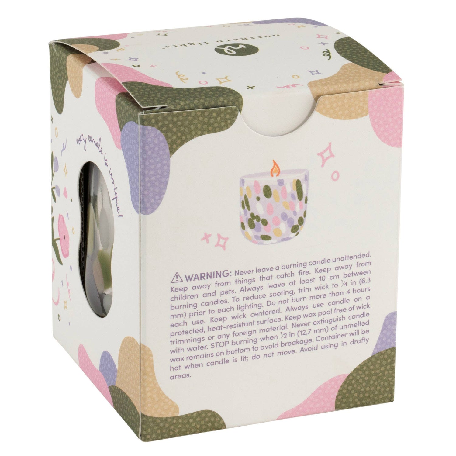 You Deserve Flowers! Candle