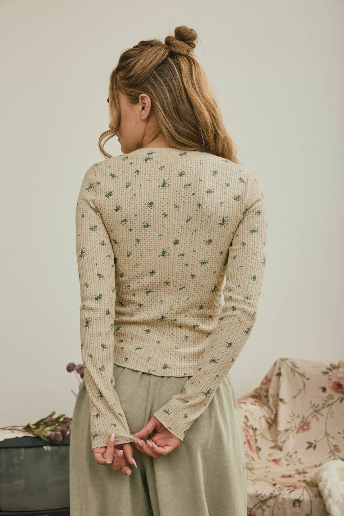 Meadow Floral Snap Front Long Sleeve