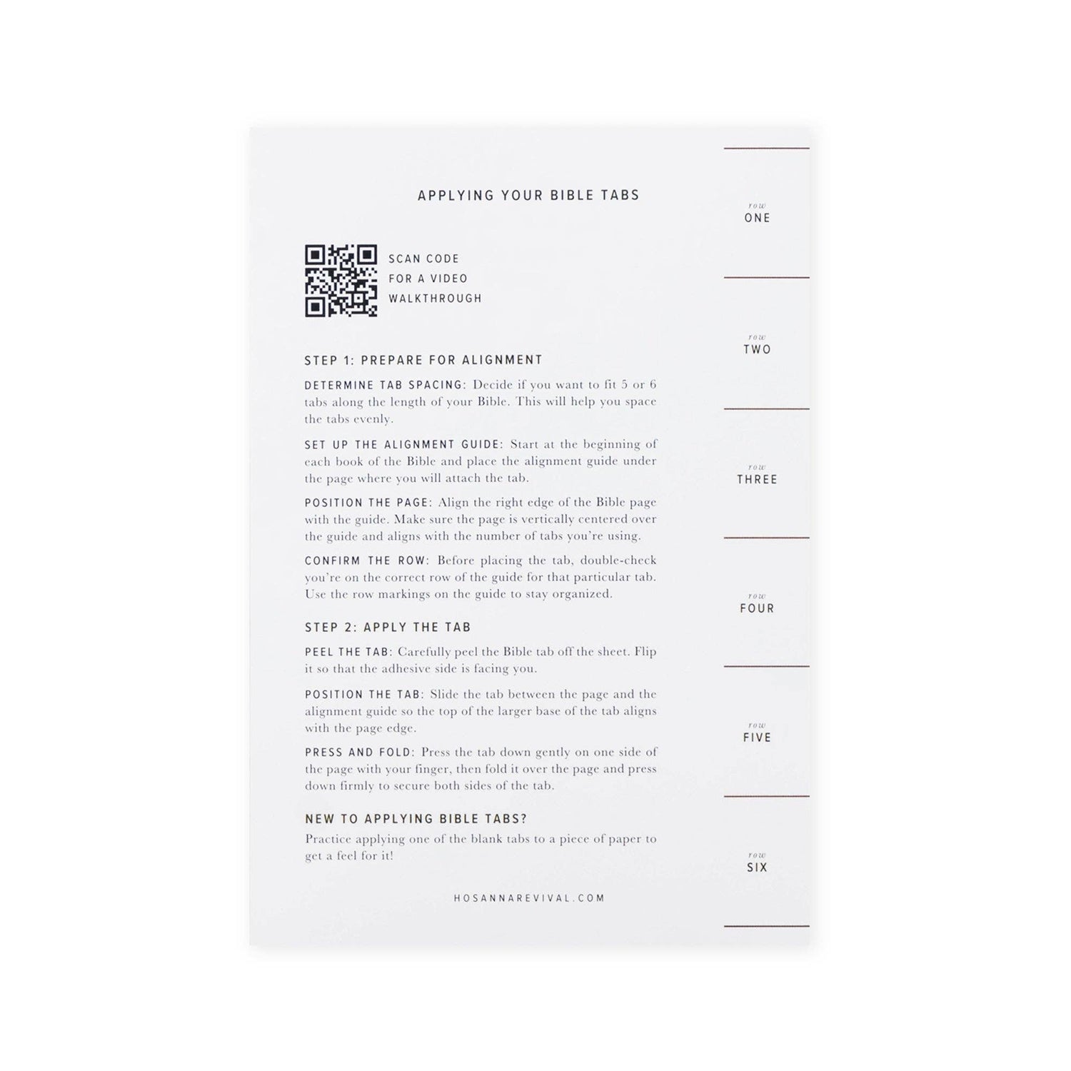 Hosanna Revival Bible Tabs: Gold Foiling