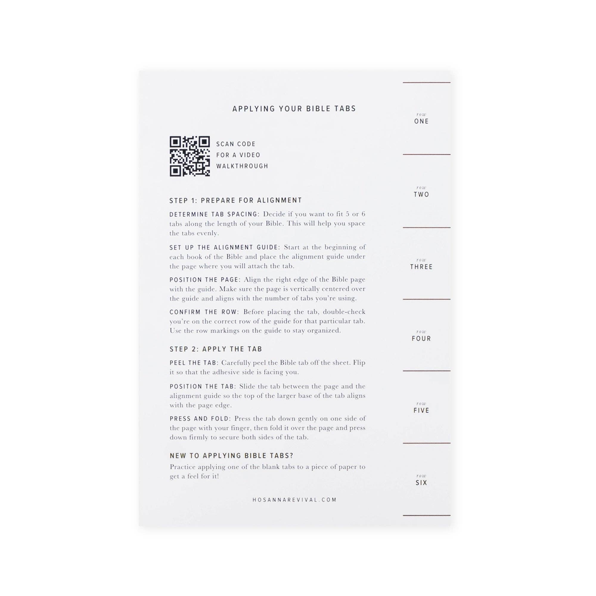 Hosanna Revival Bible Tabs: Gold Foiling