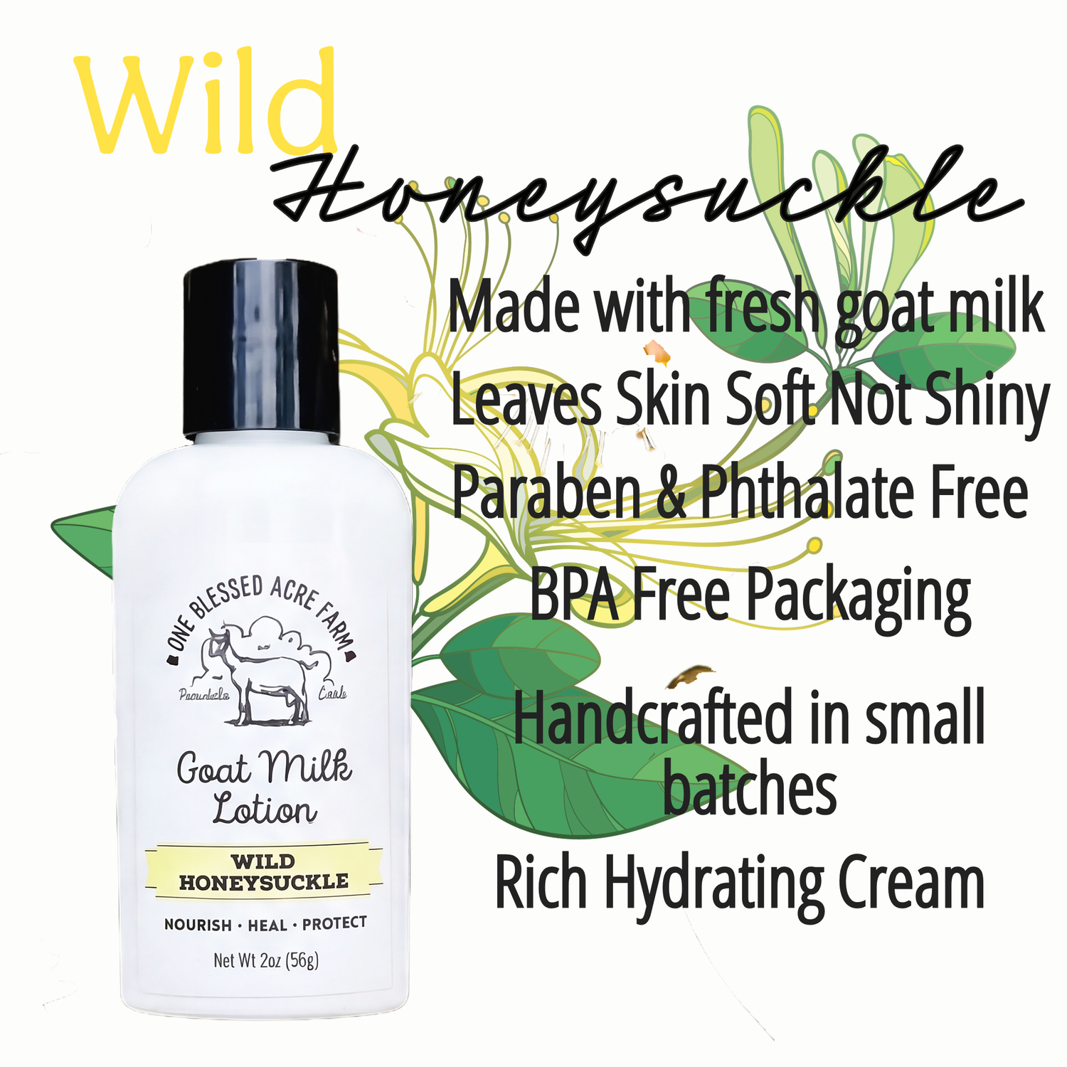 Wild Honeysuckle Goat Milk Lotion