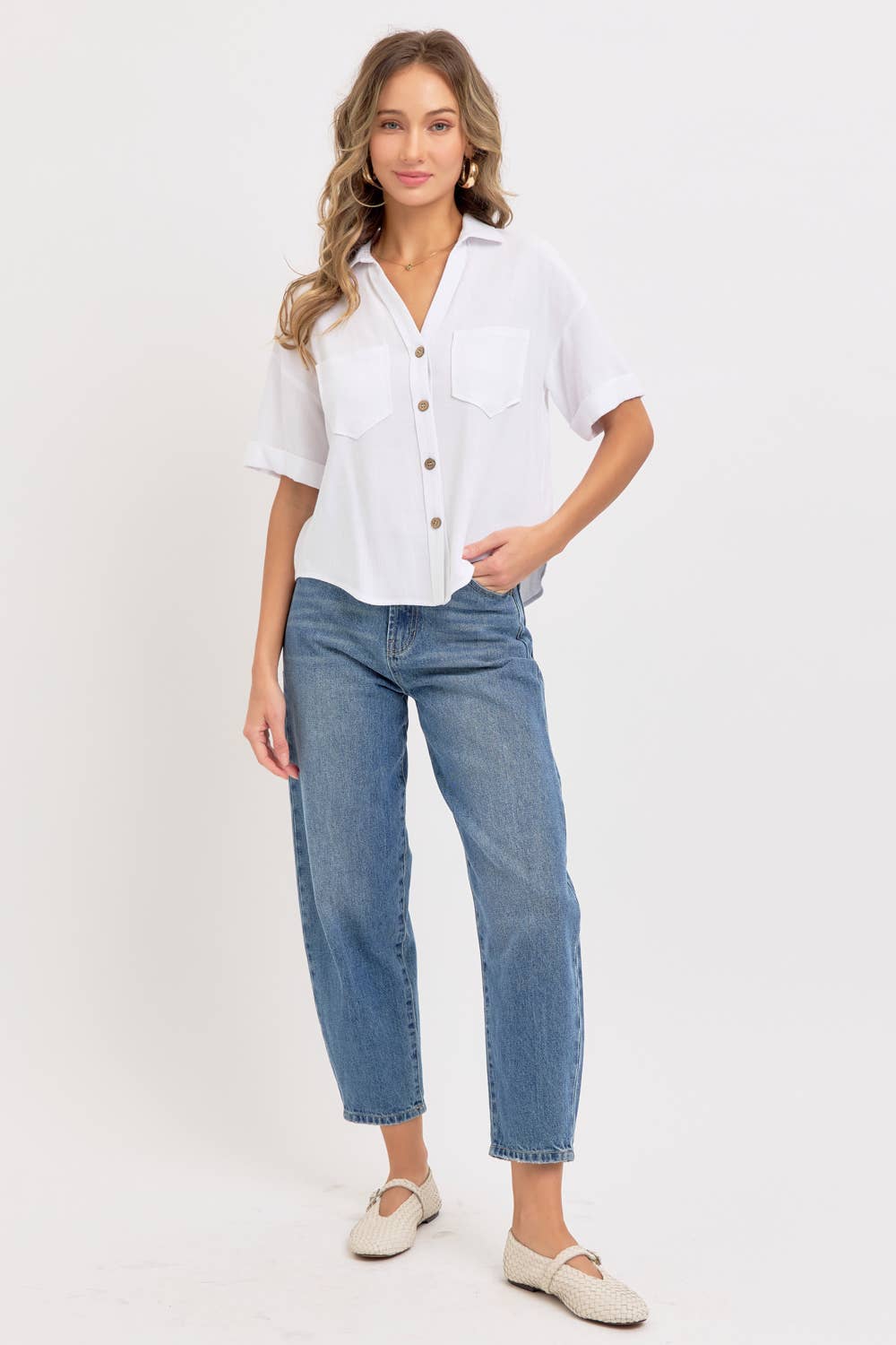 Agatha Linen Button Down