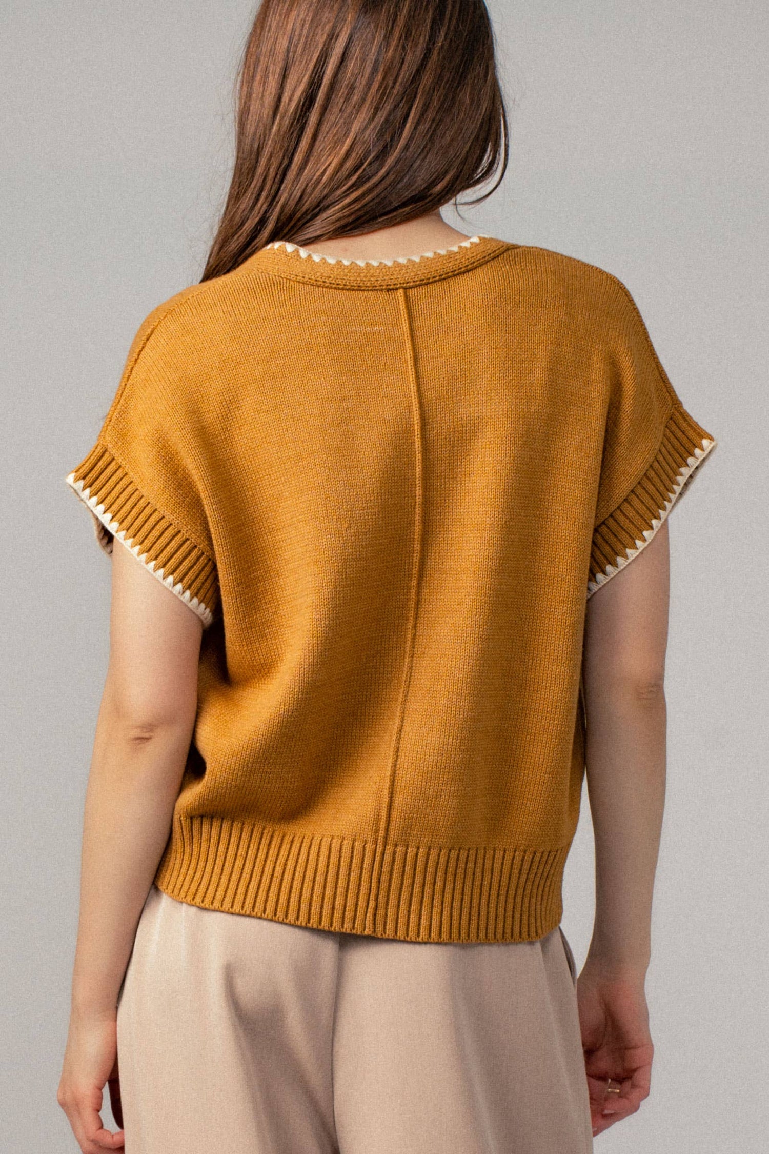 Mabel Tie Front Knit Vest