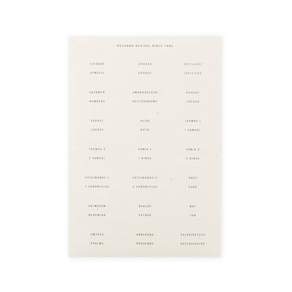Hosanna Revival Bible Tabs: Black Foiling