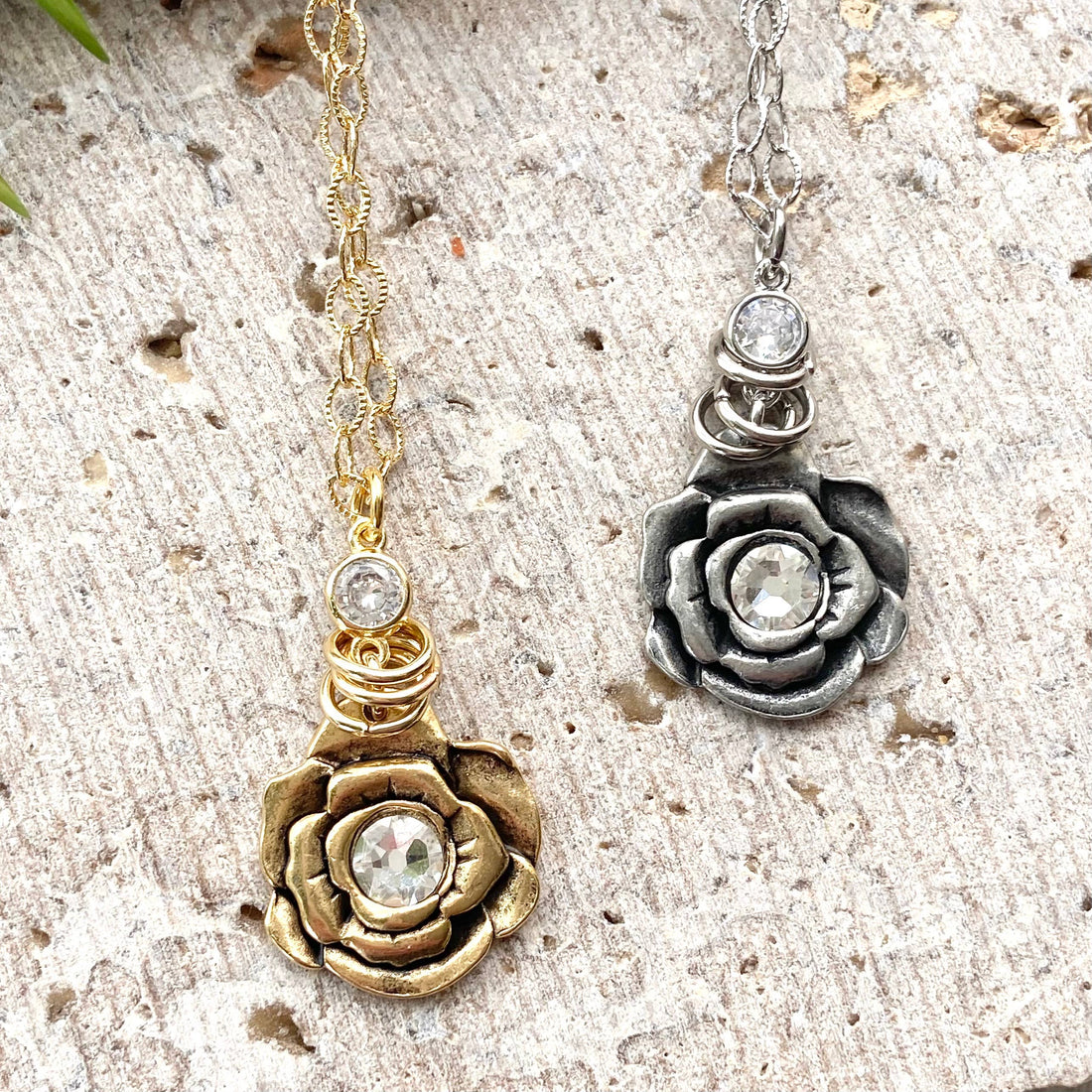 Flower Swarovski Necklace