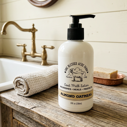 Almond Oatmeal Hydrating Goat Milk Lotion - 2 &amp; 8 oz