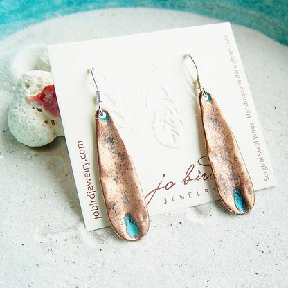 Wavy Drop Earrings