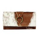 Cow Hide Crocheted Wallet