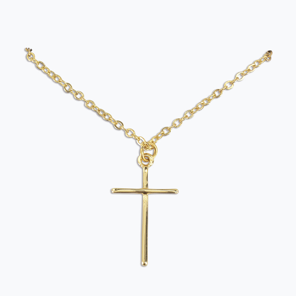 Classic Gold Cross Necklace