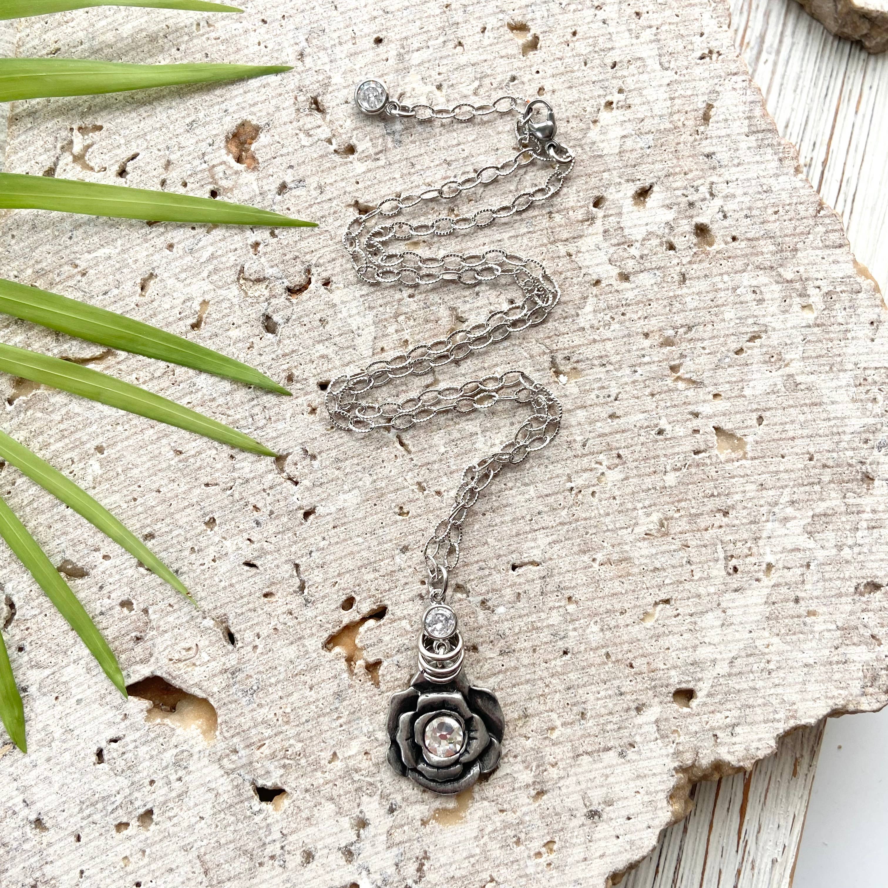 Flower Swarovski Necklace