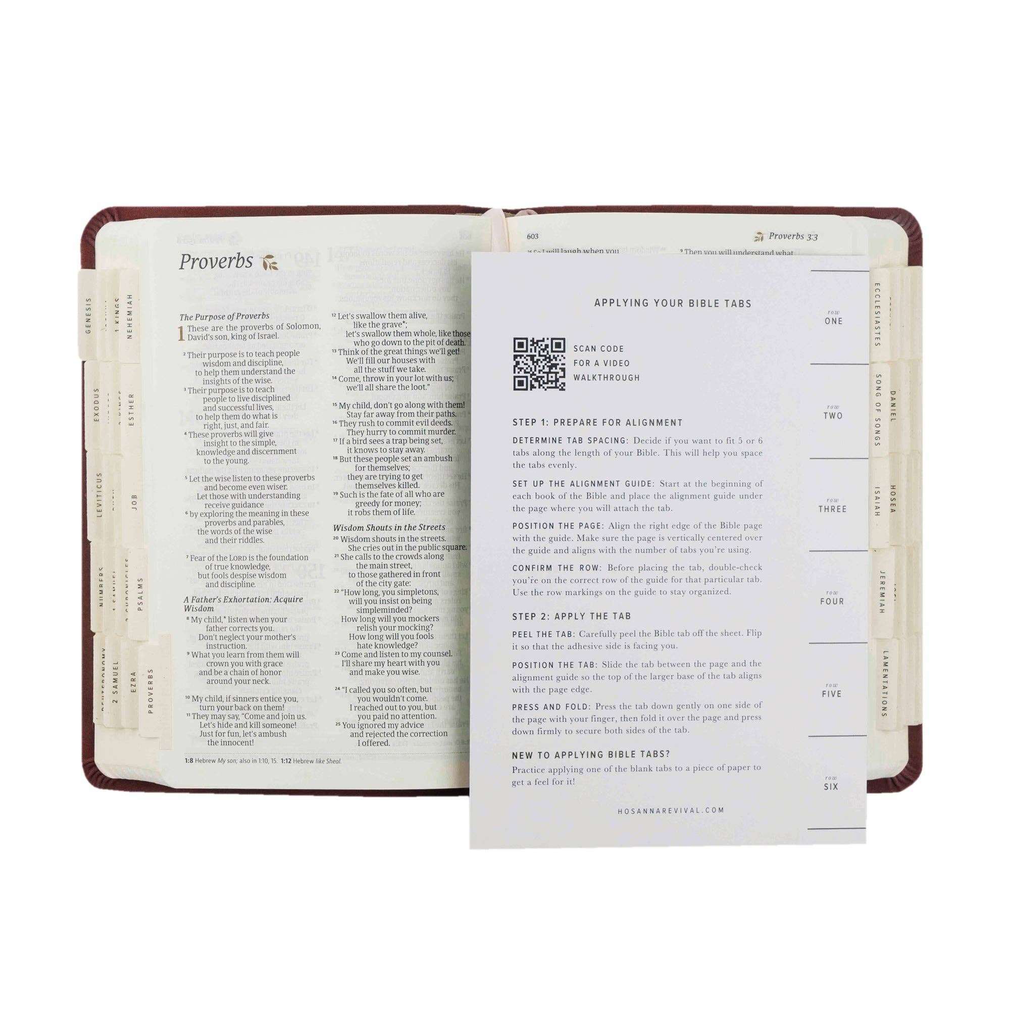 Hosanna Revival Bible Tabs: Black Foiling