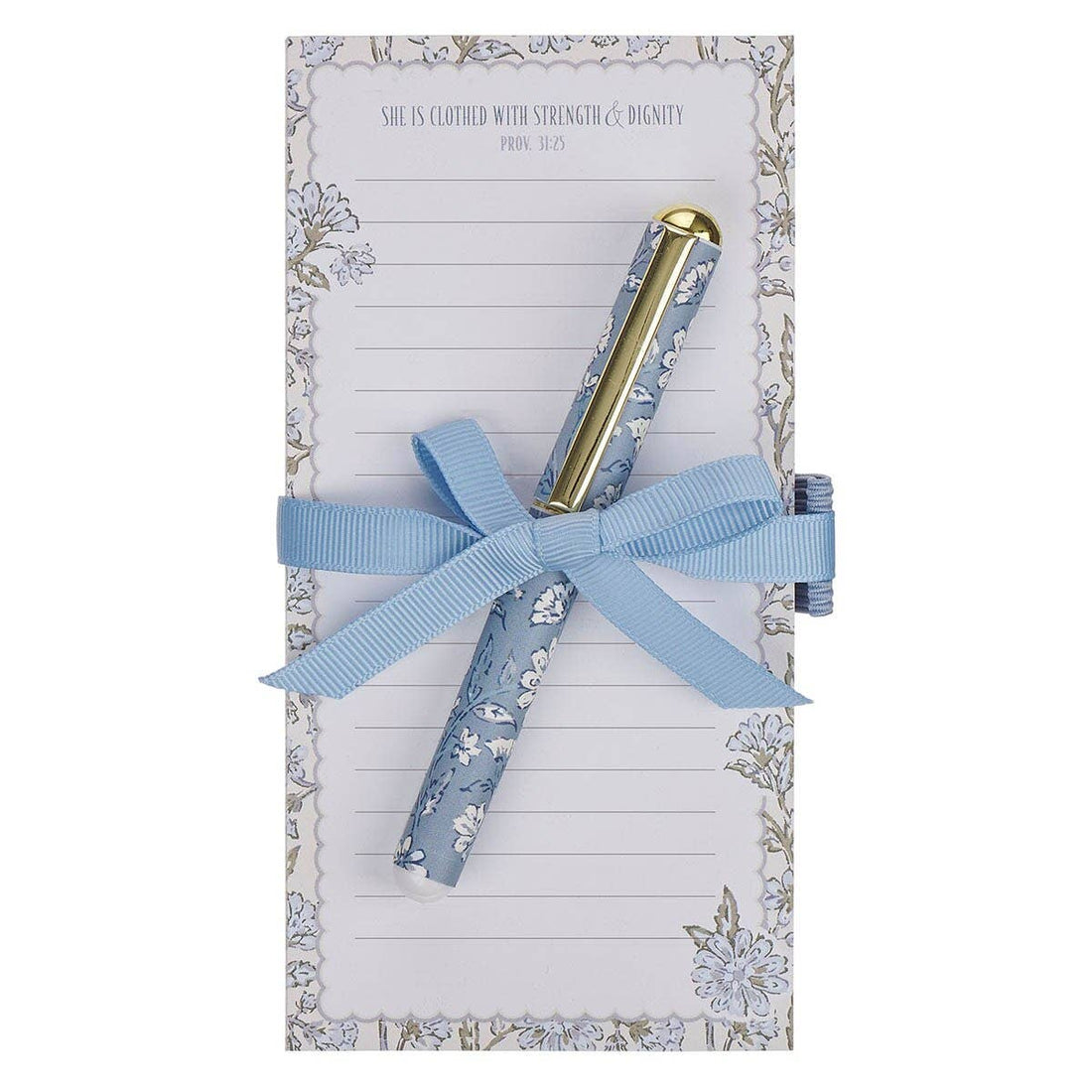 Magnetic Shopping List w/pen Strength And Dignity Prov 31:25