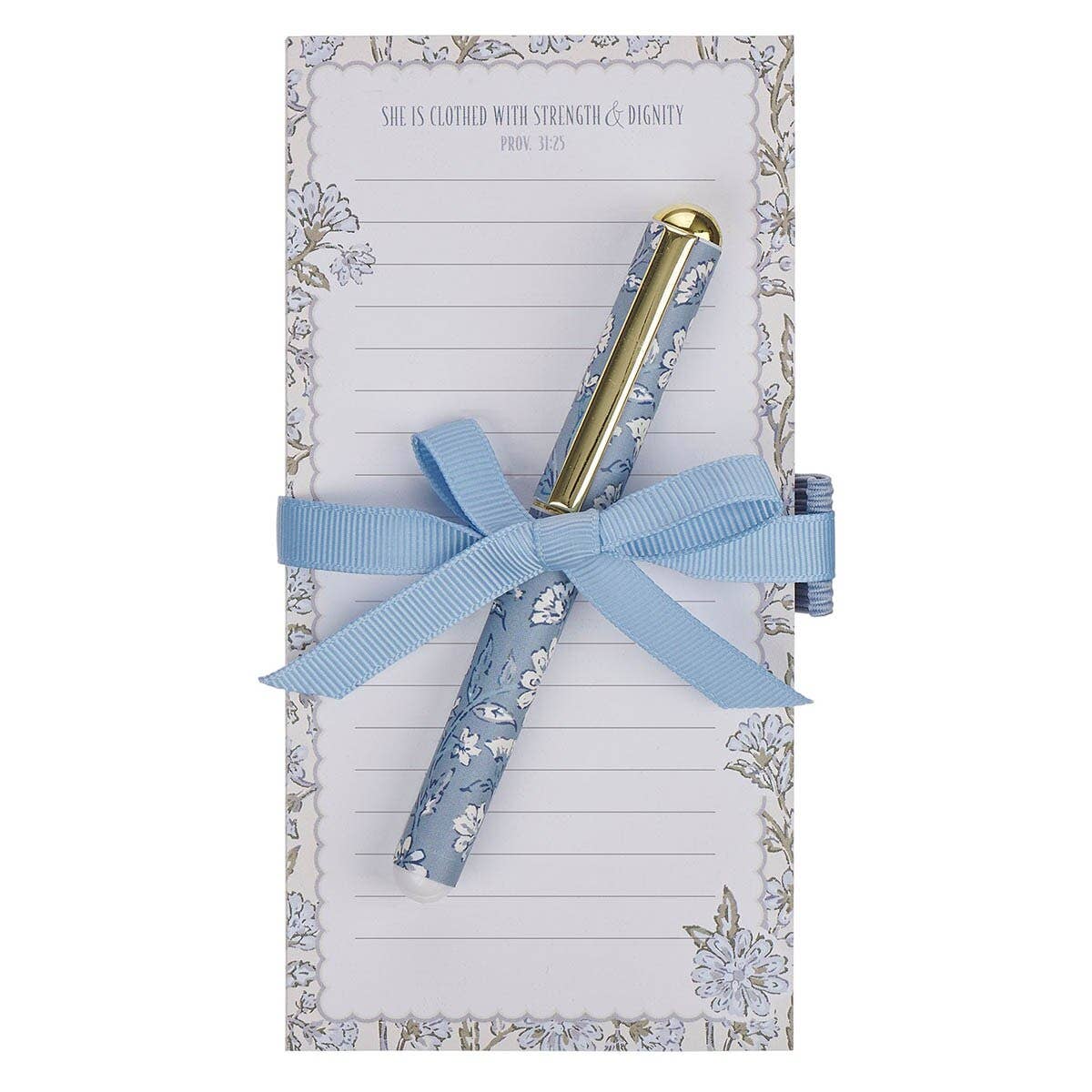Magnetic Shopping List w/pen Strength And Dignity Prov 31:25