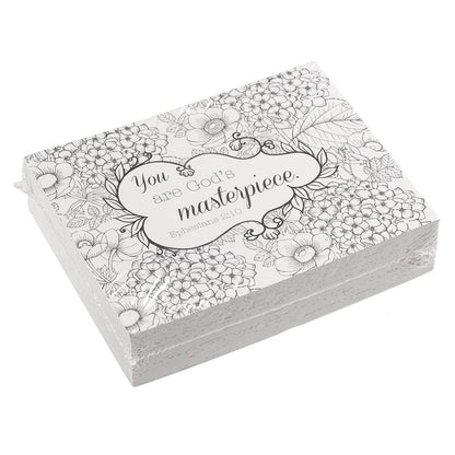 Coloring Cards Boxed Colorful Blessings