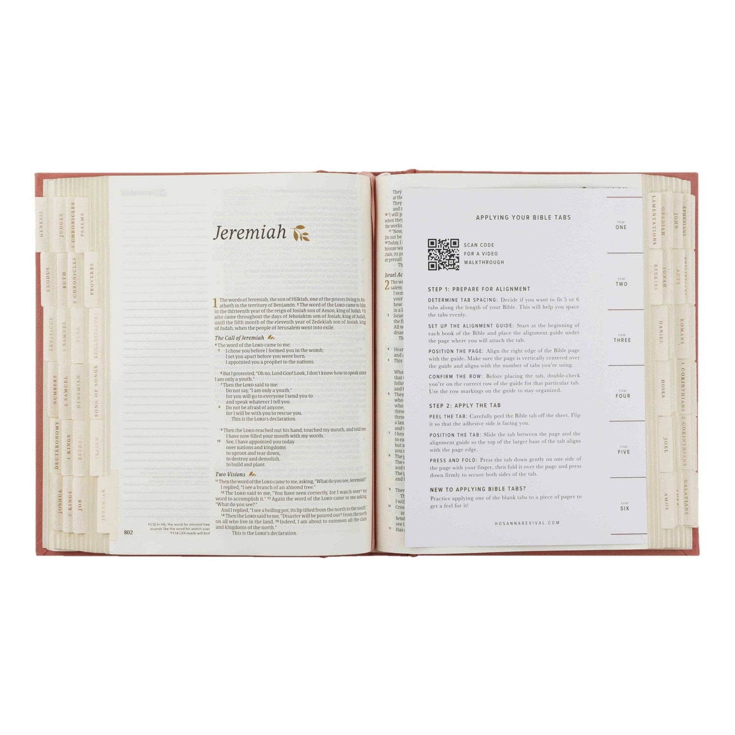Hosanna Revival Bible Tabs: Gold Foiling