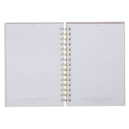 Journal Wirebound Ivory Floral Everything Beautiful Ecc 3:11